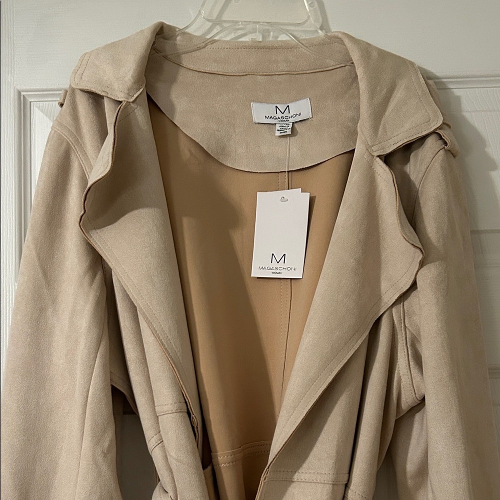 Magaschoni Beige Trench Coat - Picture 4 of 15